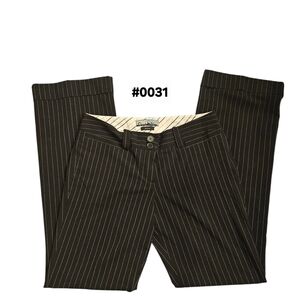 Star City Women's Black and White Striped Trousers